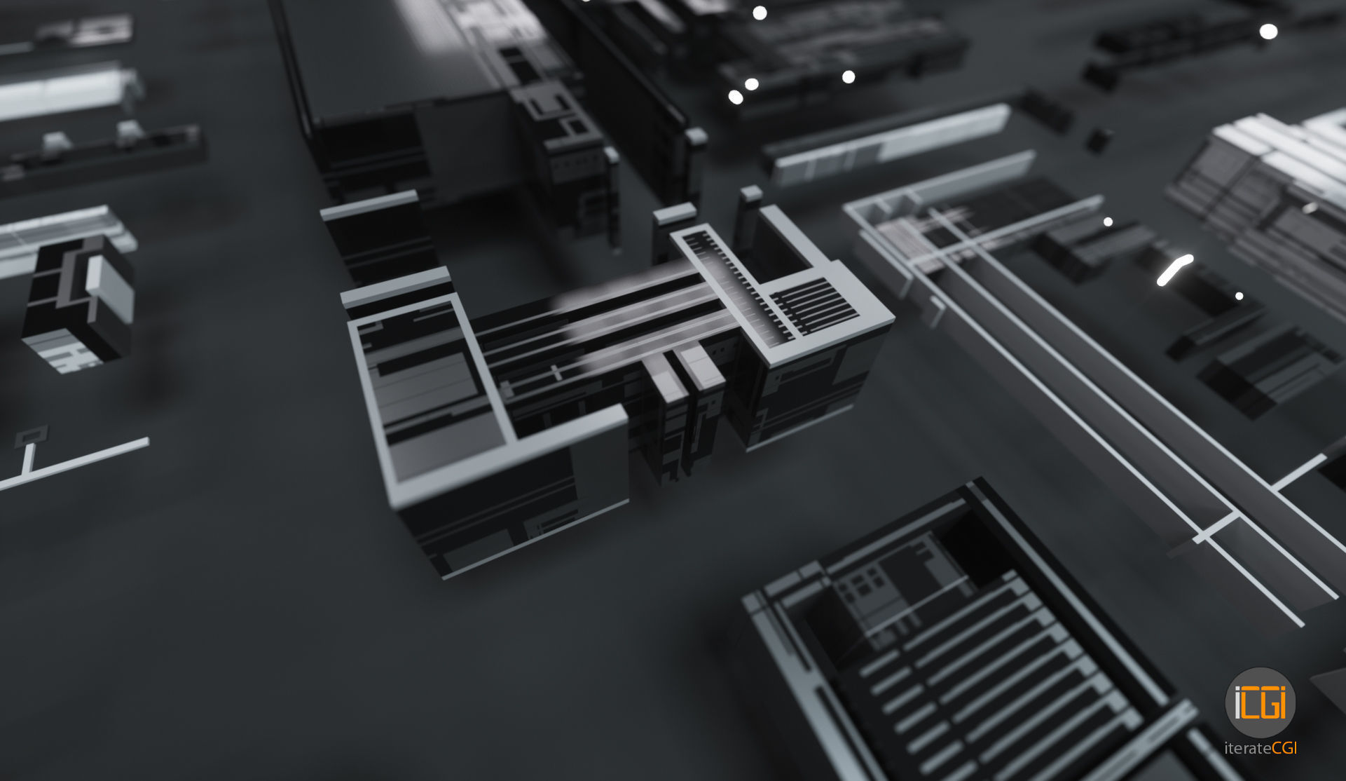 Tech Greebles set 3 Low-poly 3D model_19