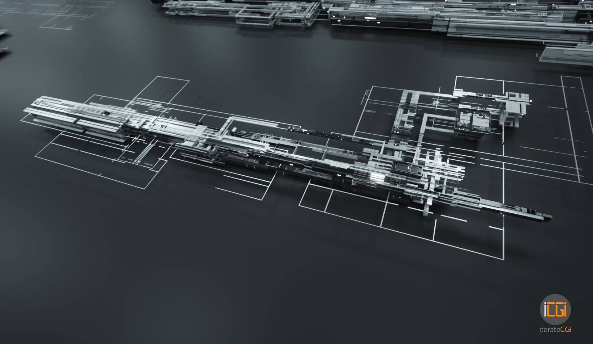 Tech Greebles set 3 Low-poly 3D model_27