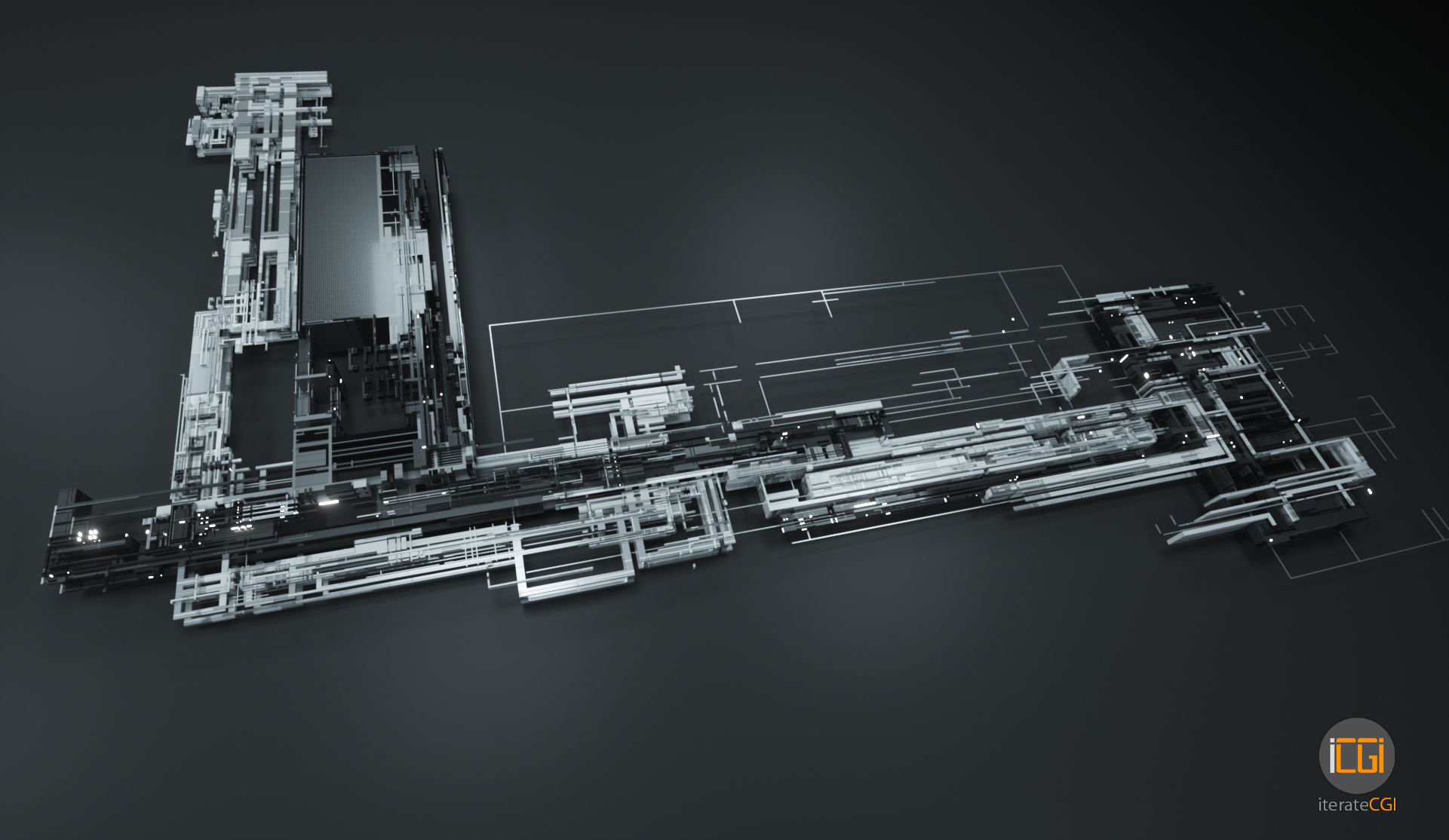 Tech Greebles set 3 Low-poly 3D model_22