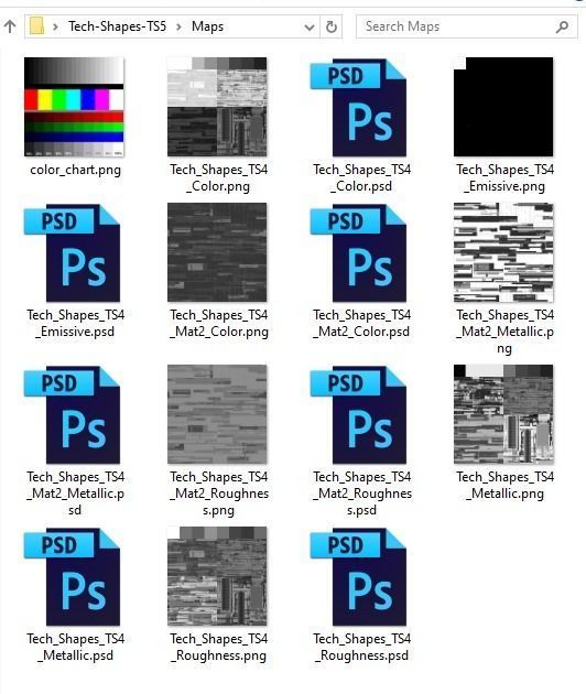 Tech Greebles set 3 Low-poly 3D model_34