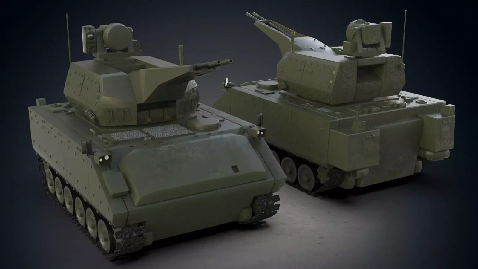 Korkut Air Defense Weapon Low-poly 3D model