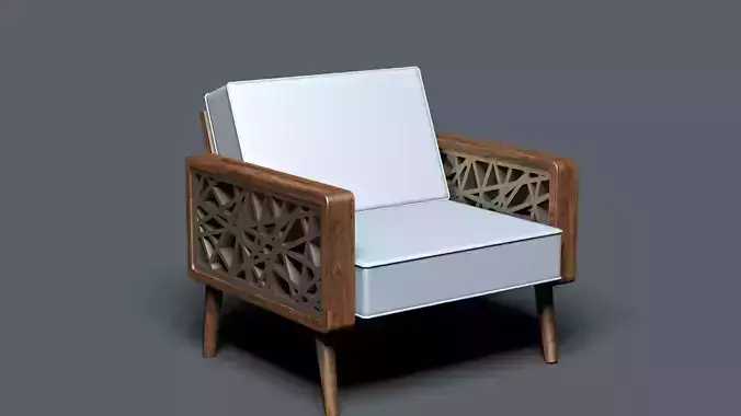 Modern Chair 02 Free low-poly 3D model
