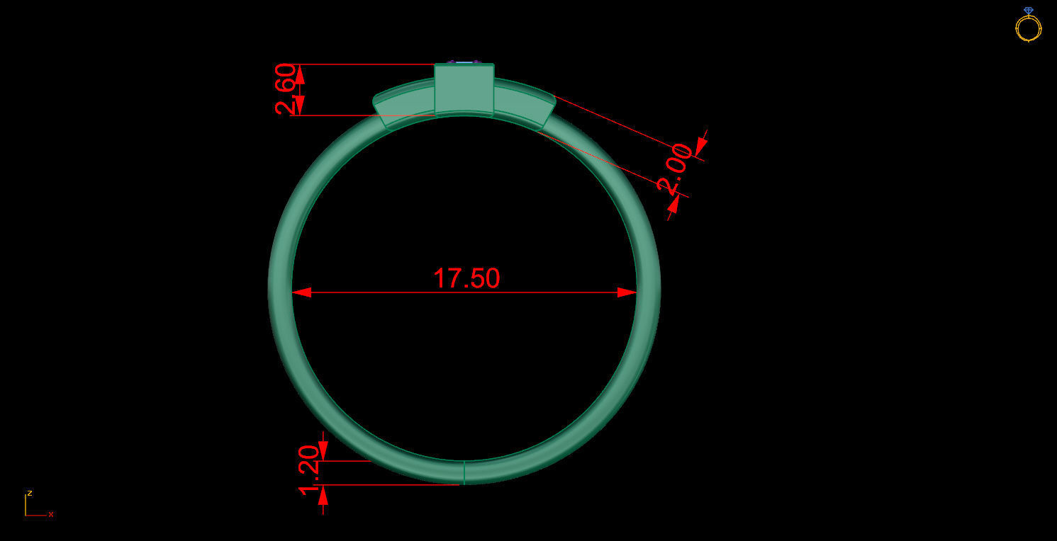 Ring 110 3D print model_9