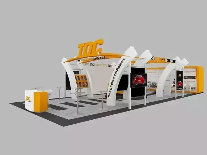 TOC Exhibition 6x15 Booth 3D model