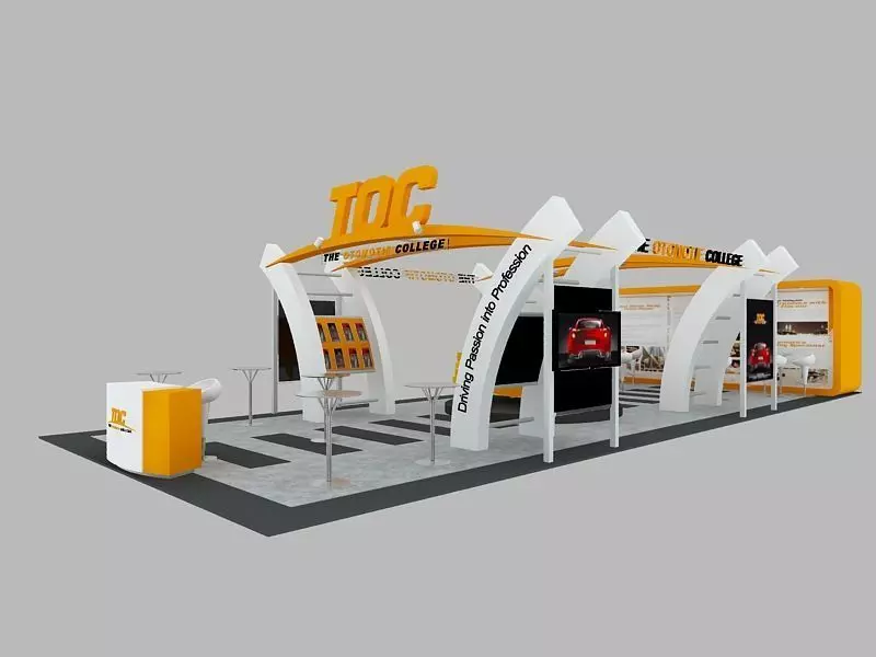 TOC Exhibition 6x15 Booth 3D model