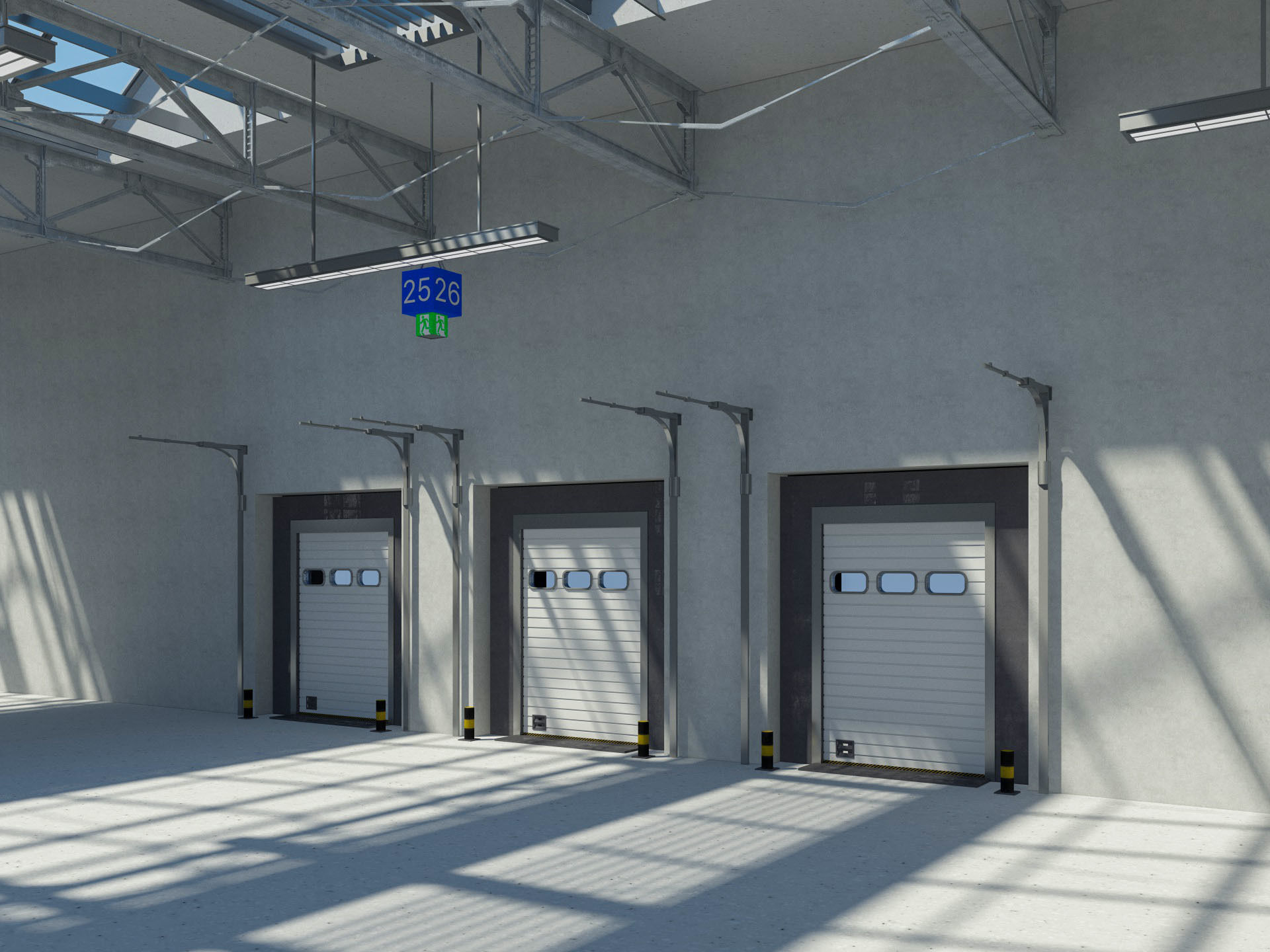 Warehouse interior and exterior 3 3D model_8