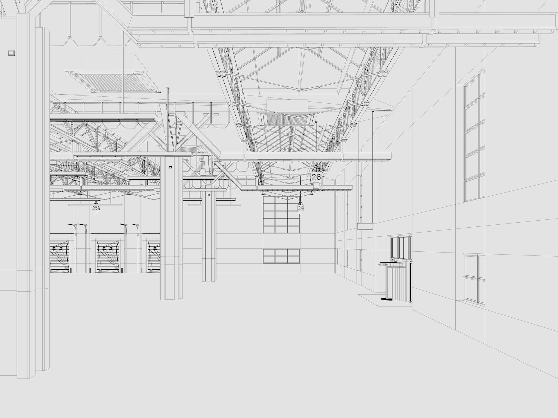 Warehouse interior and exterior 3 3D model_16