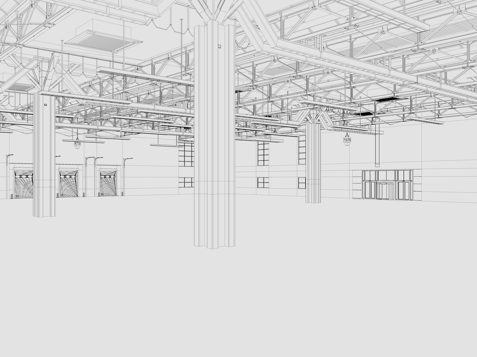 Warehouse interior and exterior 3 3D model_14