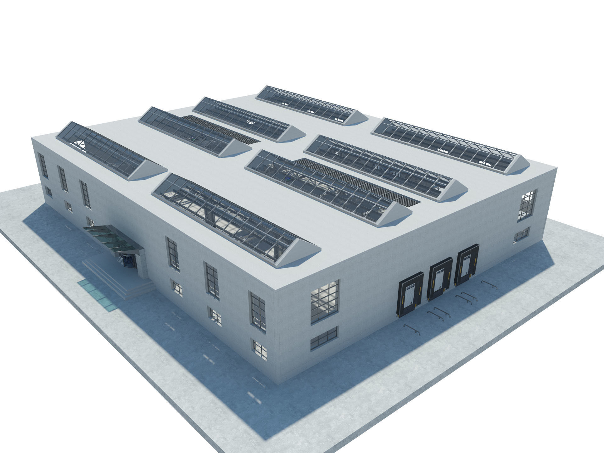 Warehouse interior and exterior 3 3D model_3