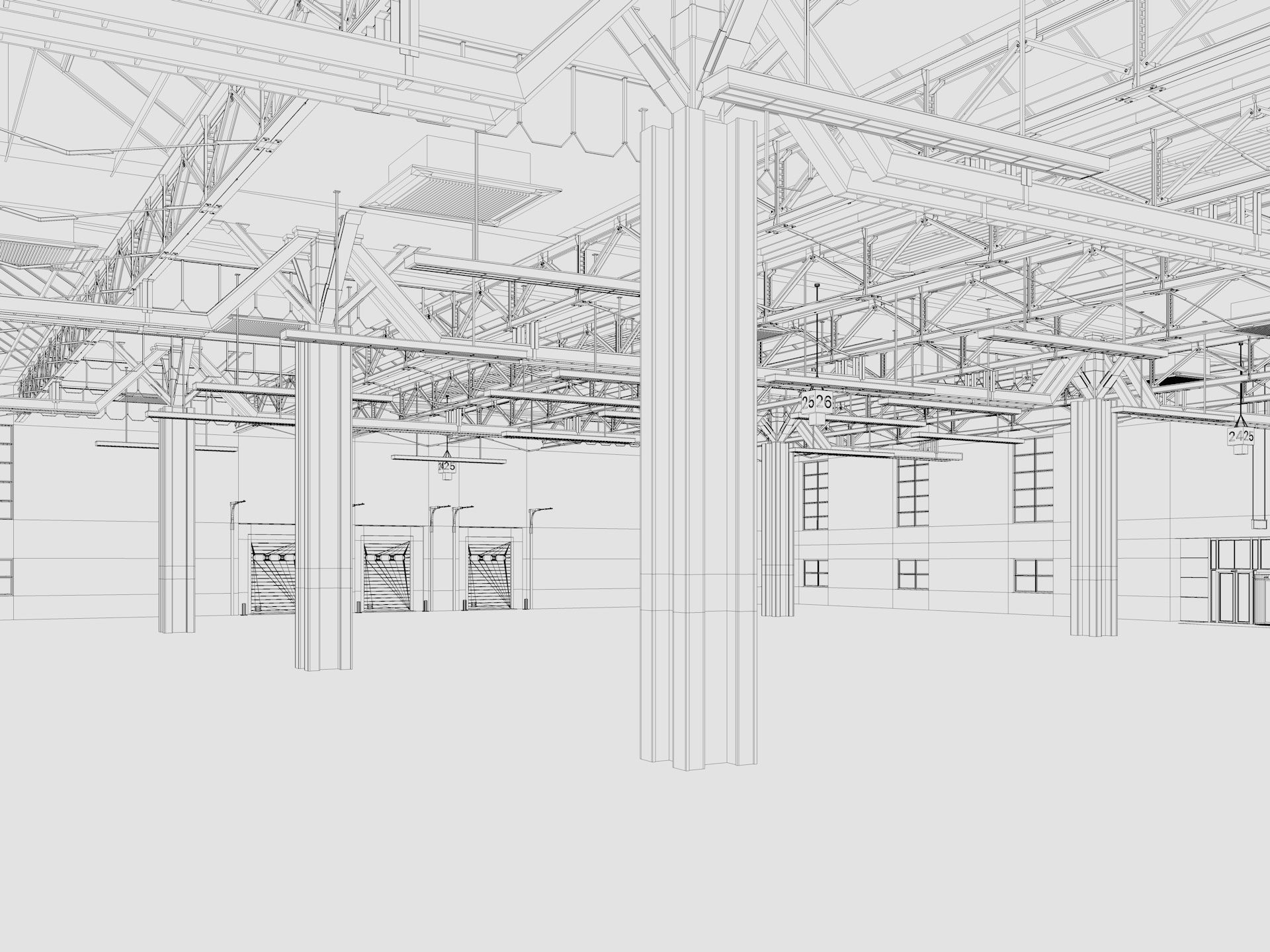 Warehouse interior and exterior 3 3D model_19