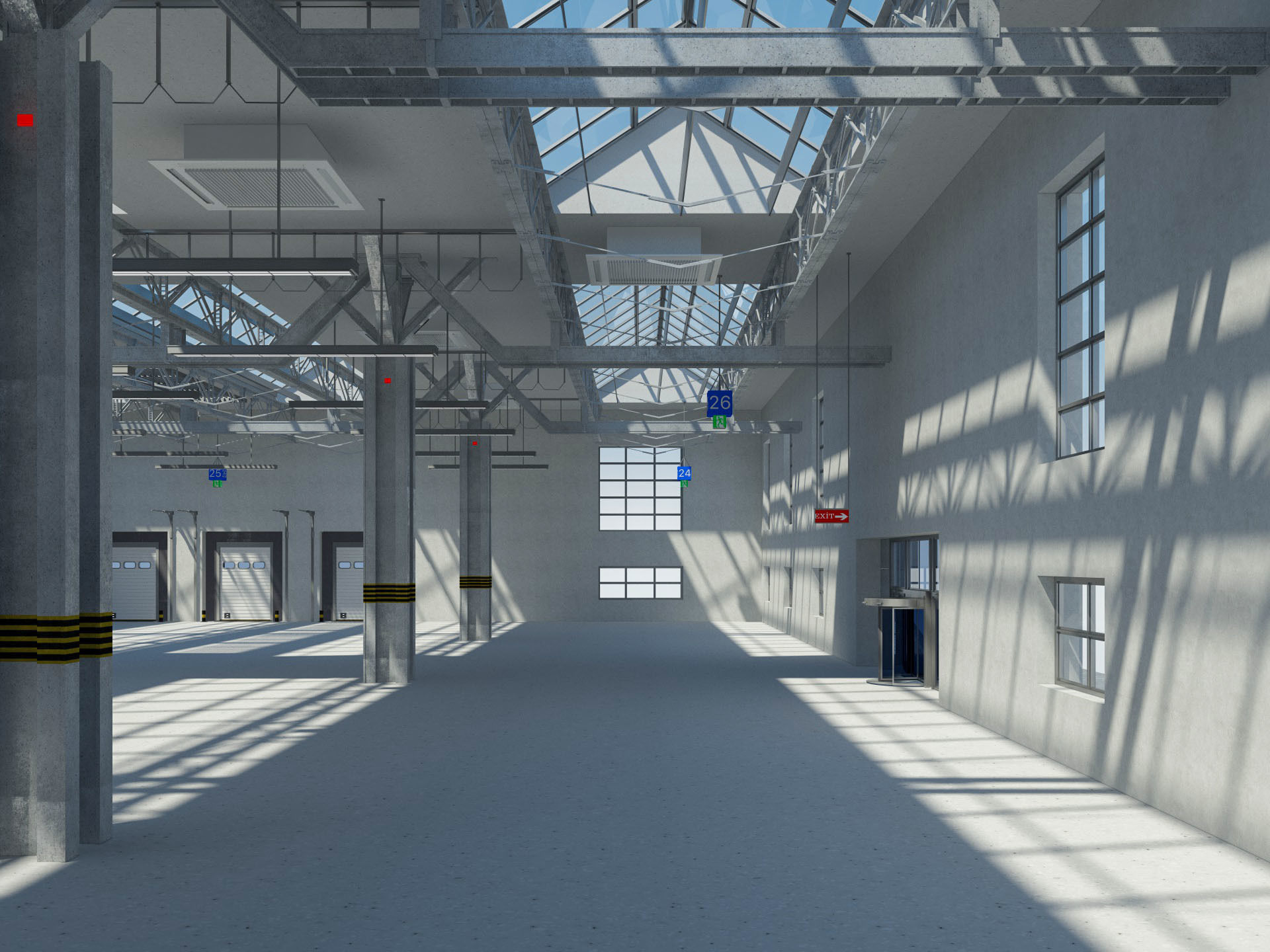 Warehouse interior and exterior 3 3D model_6