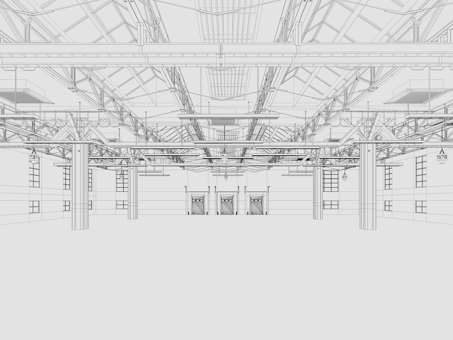 Warehouse interior and exterior 3 3D model_15