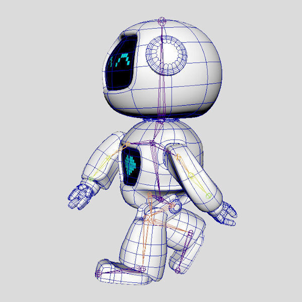 Mini Robot 3D model_5