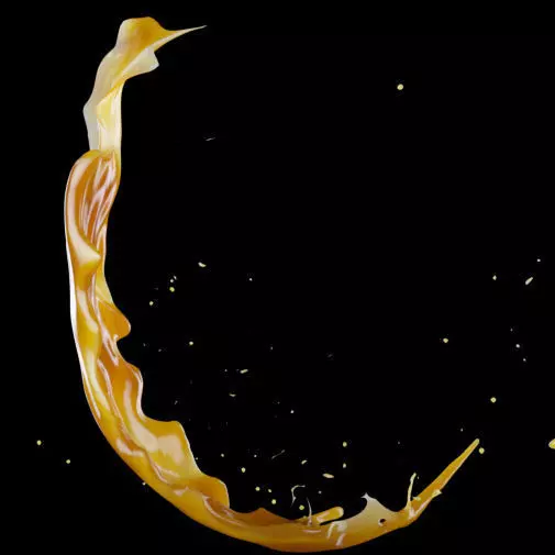 Liquid Splash 01 3D model_0