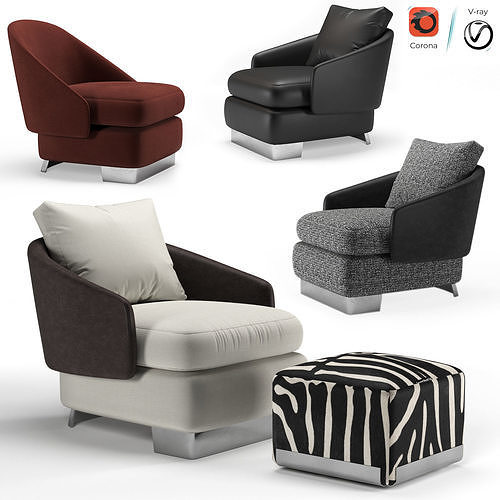 armchair lawson 3D model