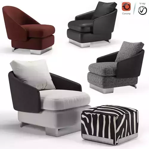 armchair lawson 3D model