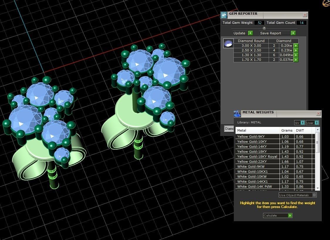 Jewelry Earrings 005 3D print model_1