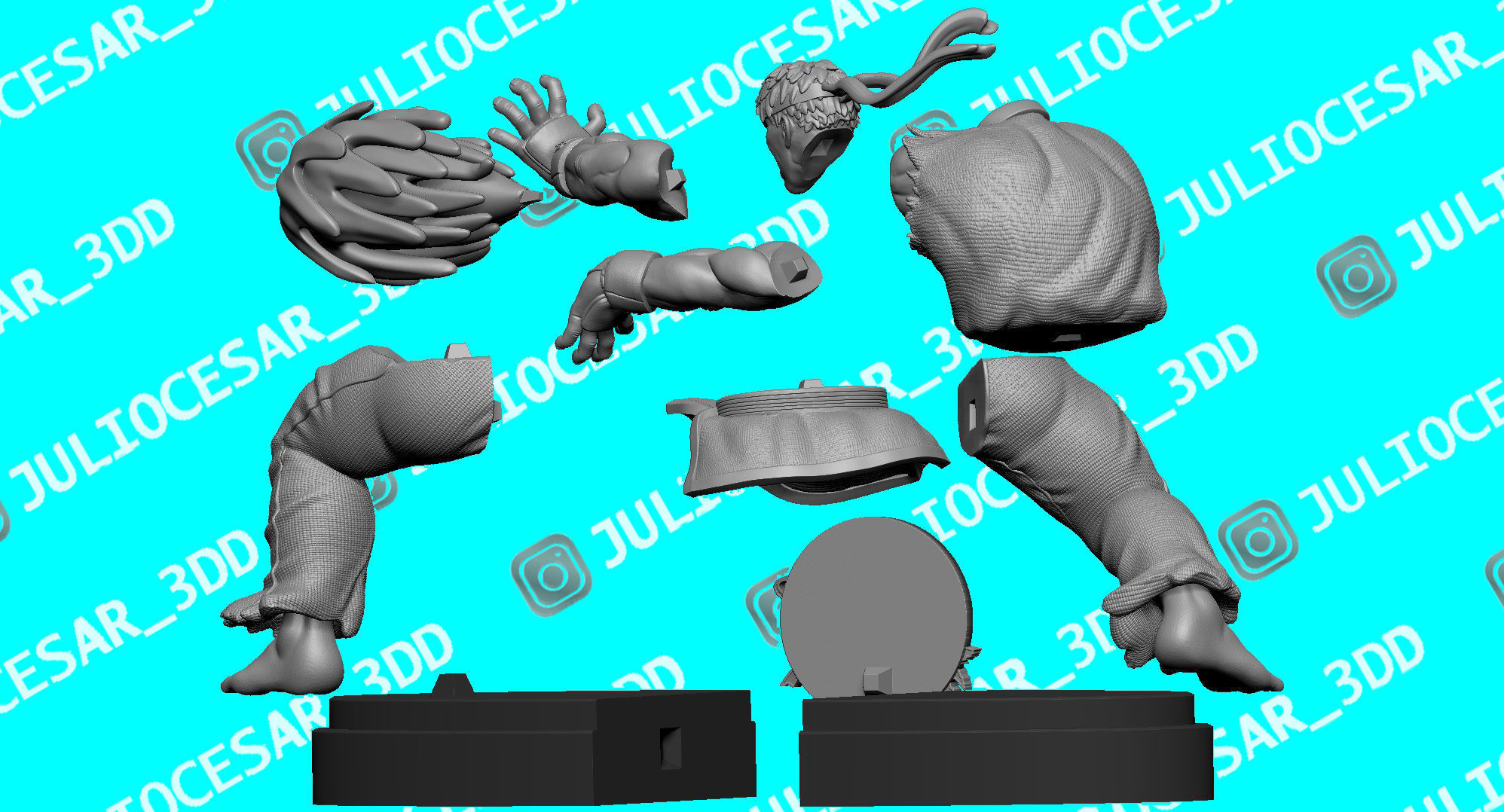 Street fighter - Ryu 3D print model_5