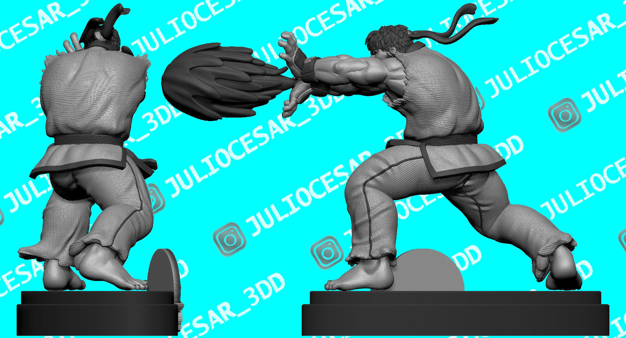 Street fighter - Ryu 3D print model_2