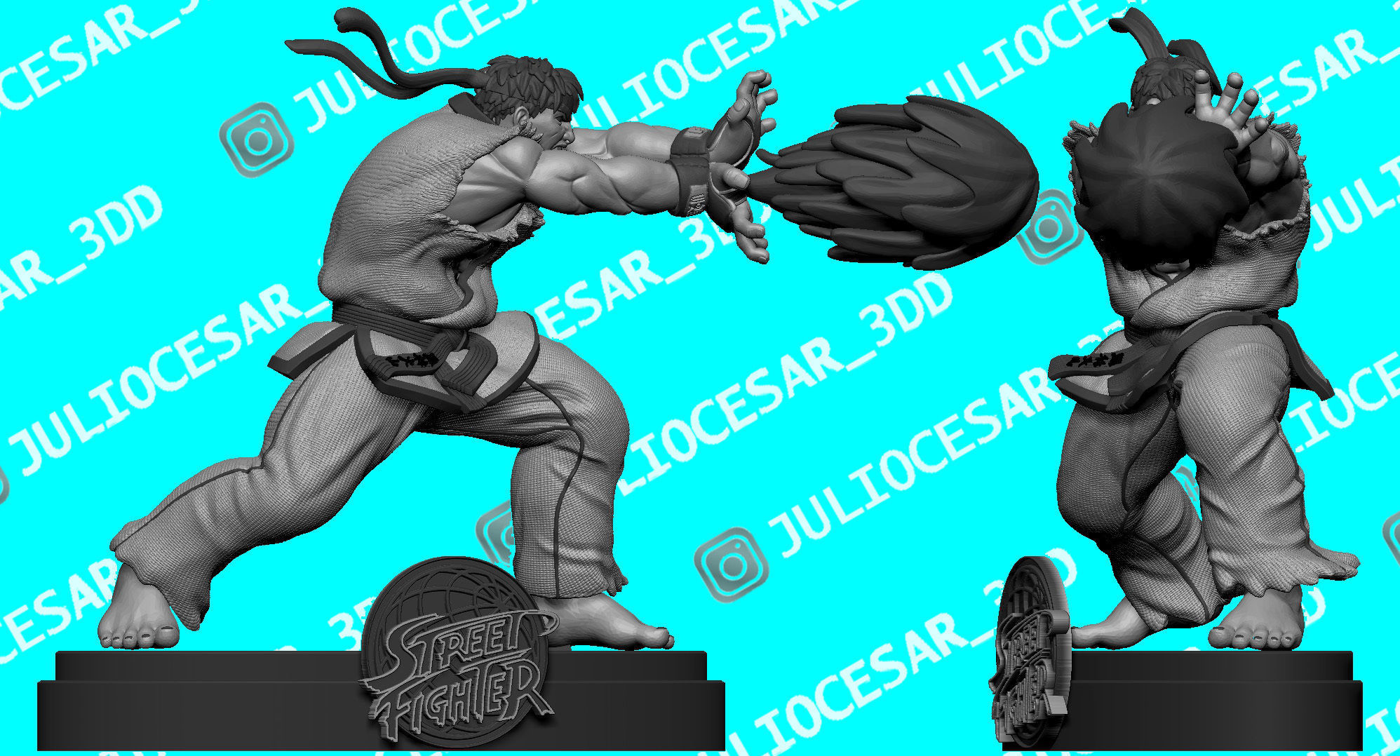 Street fighter - Ryu 3D print model_1