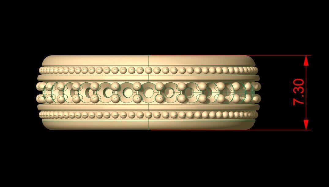 Eternity Ring Eu 62 size 3D print model_4