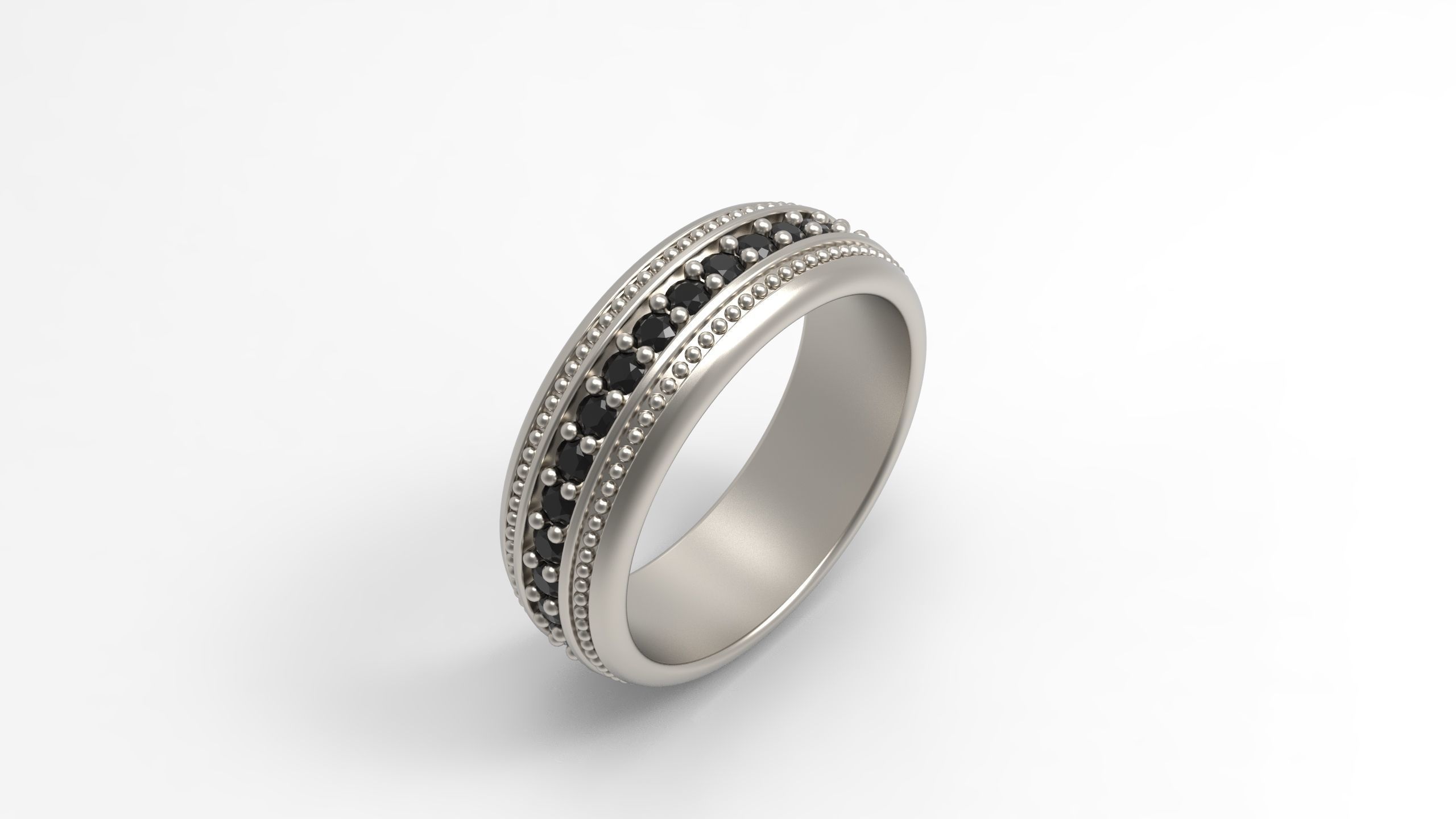 Eternity Ring Eu 62 size 3D print model_1