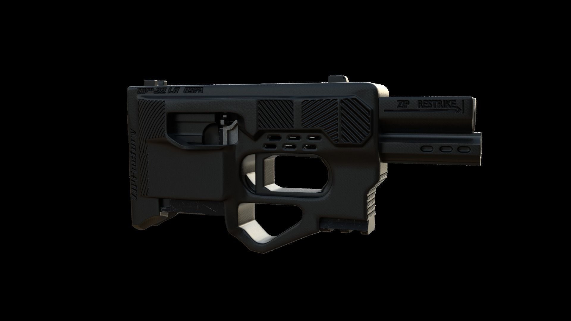 ZipFactory 22 gun 3D model_2