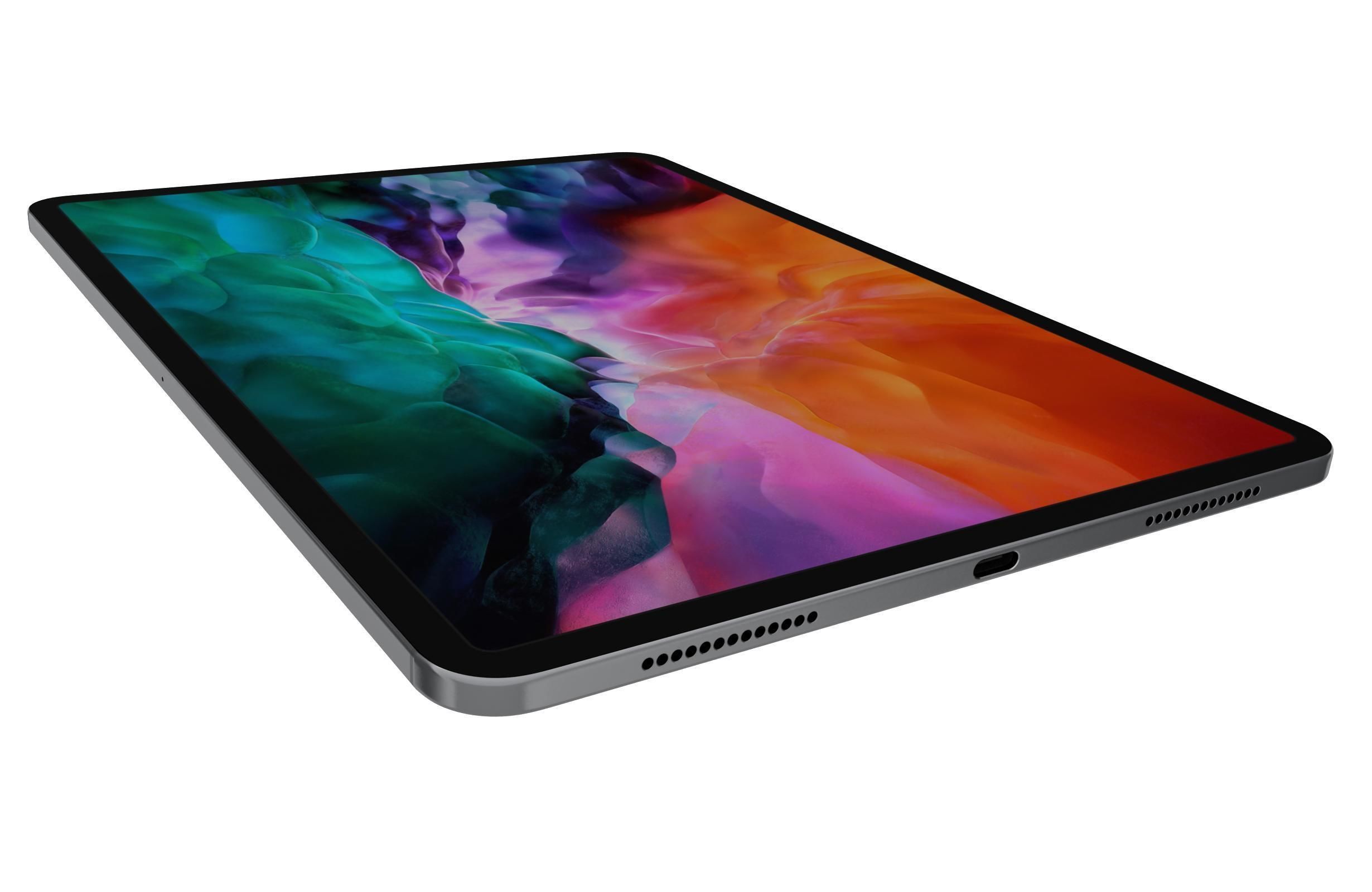 Apple iPad Pro 12 9 2020 WiFi  Cellular Space Gray 3D model_9