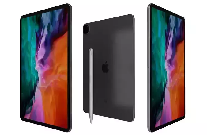 Apple iPad Pro 12 9 2020 WiFi  Cellular Space Gray 3D model