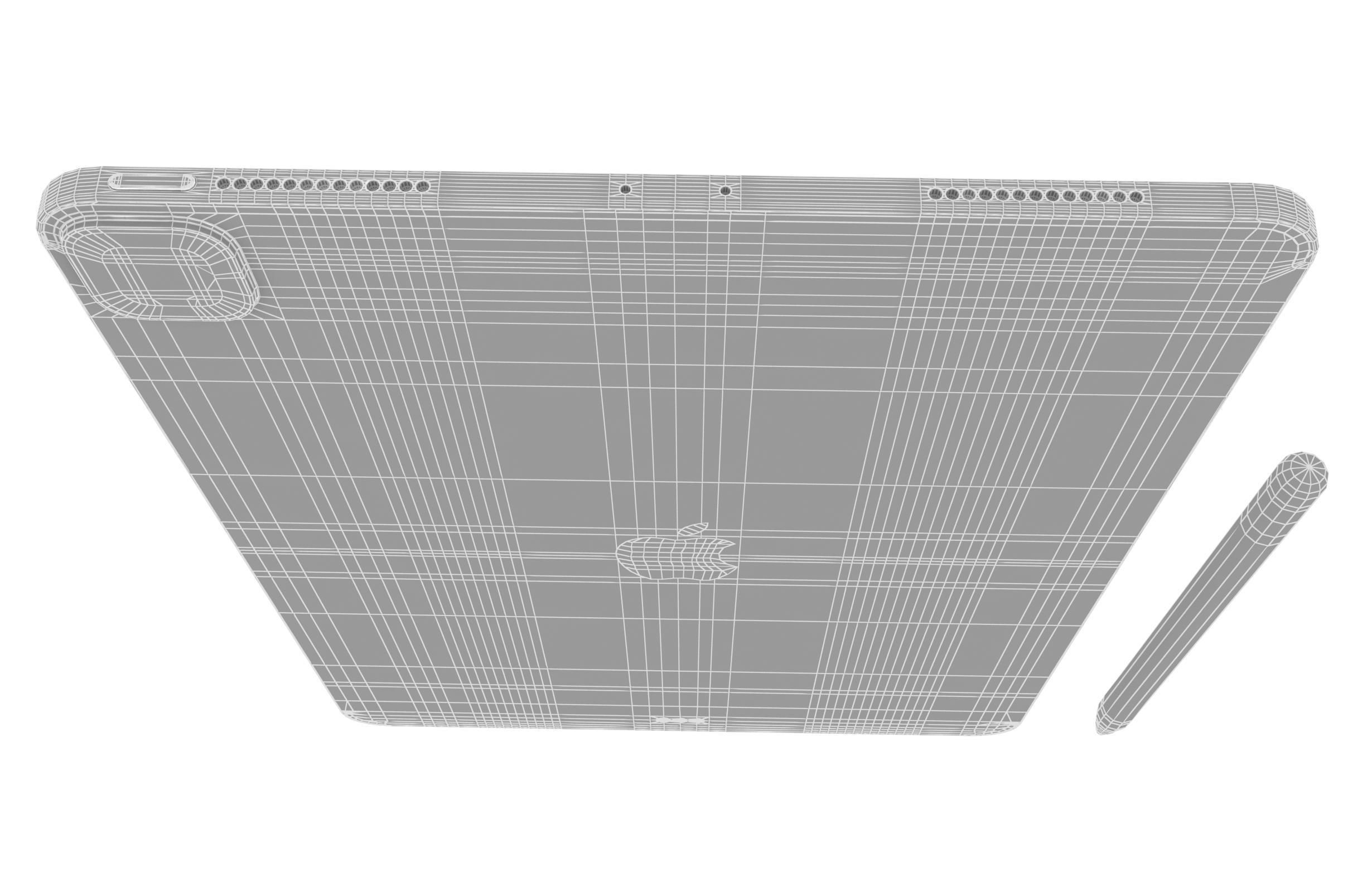 Apple iPad Pro 12 9 2020 WiFi  Cellular Space Gray 3D model_21