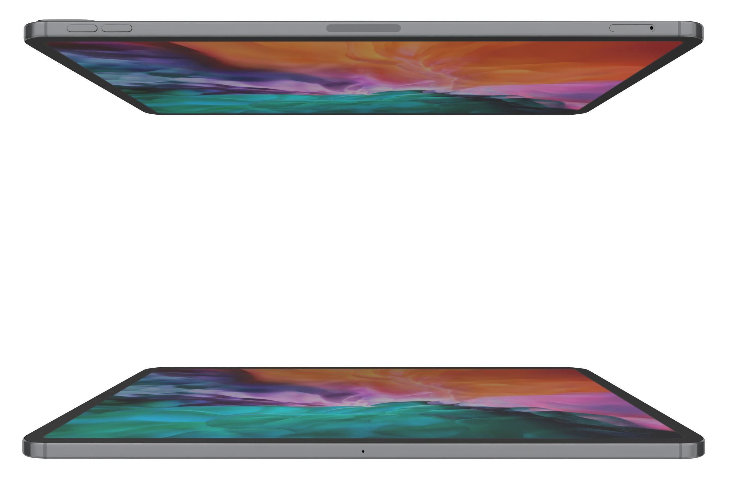 Apple iPad Pro 12 9 2020 WiFi  Cellular Space Gray 3D model_7