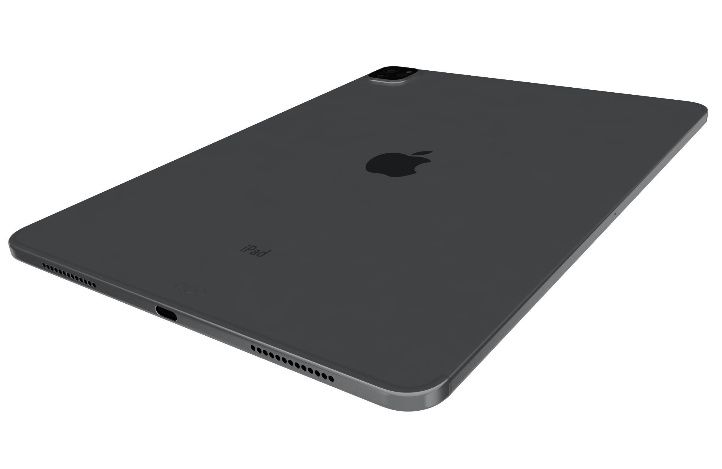 Apple iPad Pro 12 9 2020 WiFi  Cellular Space Gray 3D model_11