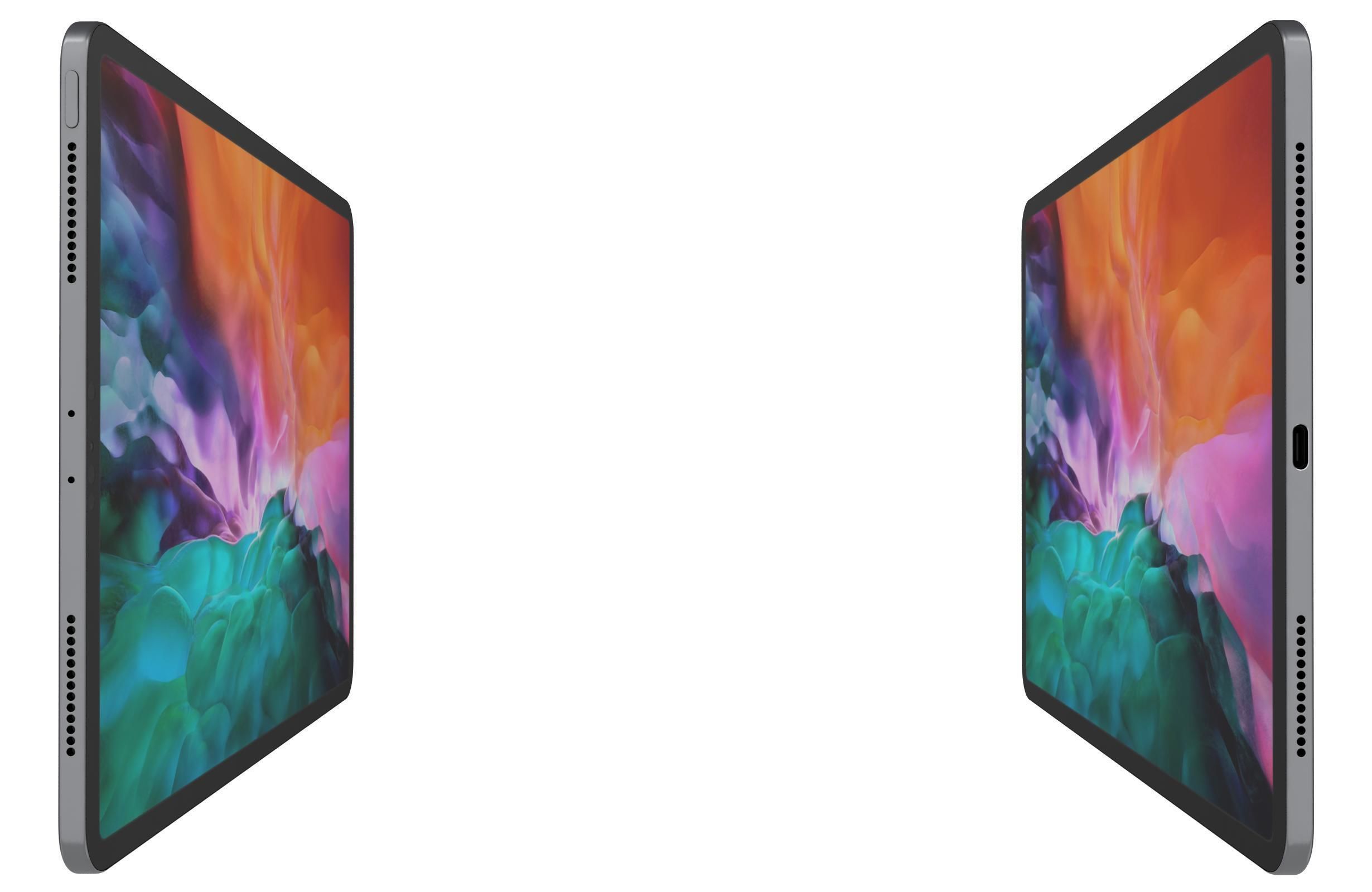 Apple iPad Pro 12 9 2020 WiFi  Cellular Space Gray 3D model_6