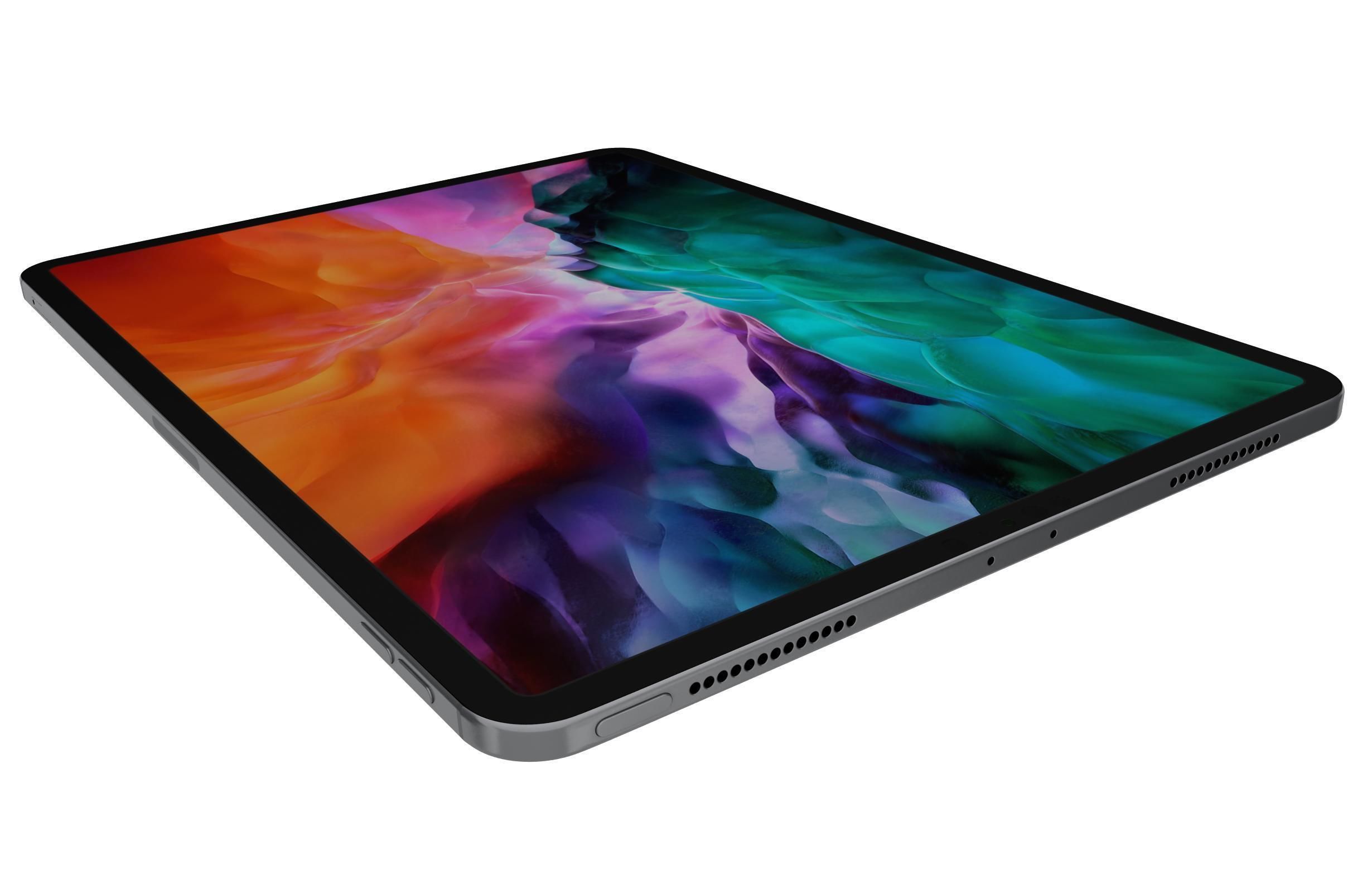Apple iPad Pro 12 9 2020 WiFi  Cellular Space Gray 3D model_10