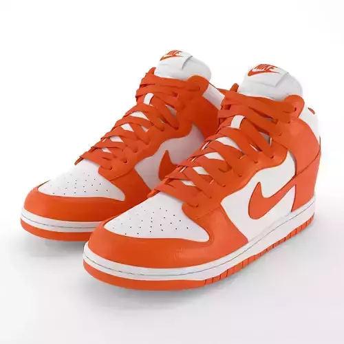 Nike Dunk High PBR Low-poly 3D model