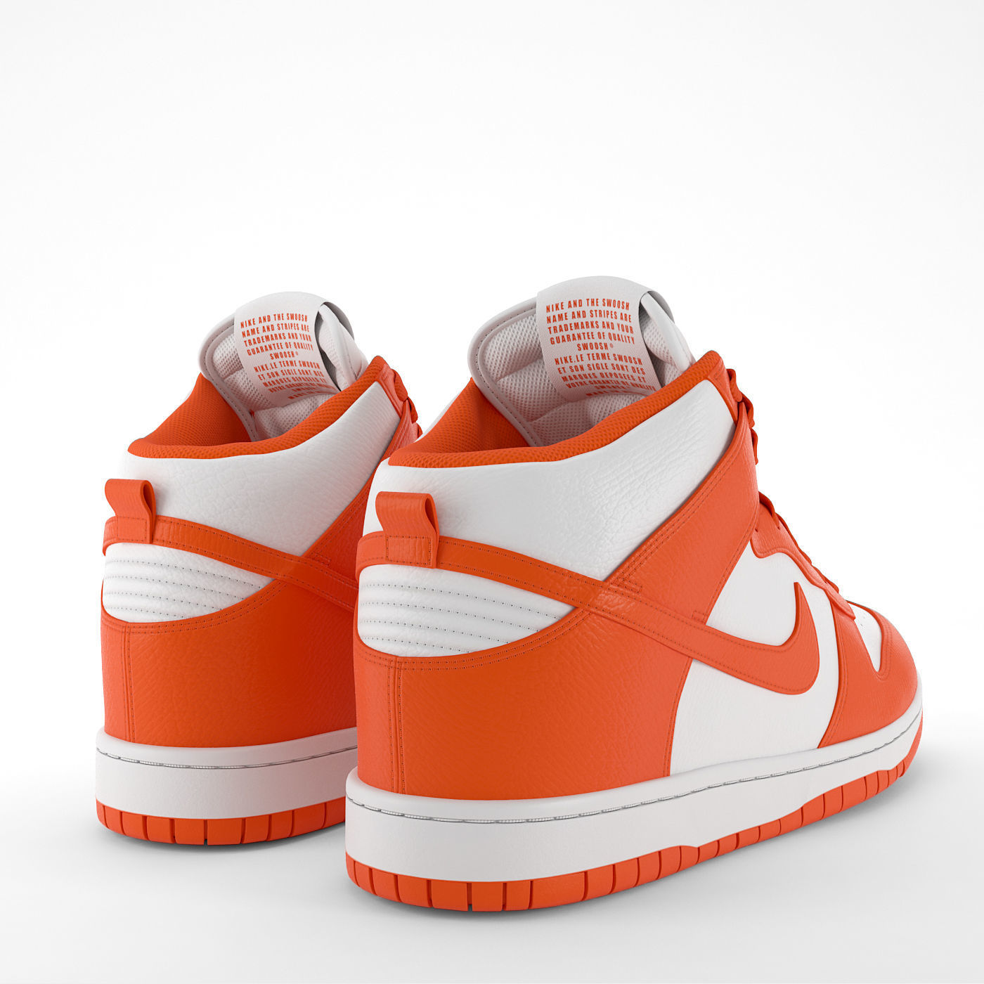 Nike Dunk High PBR Low-poly 3D model_2