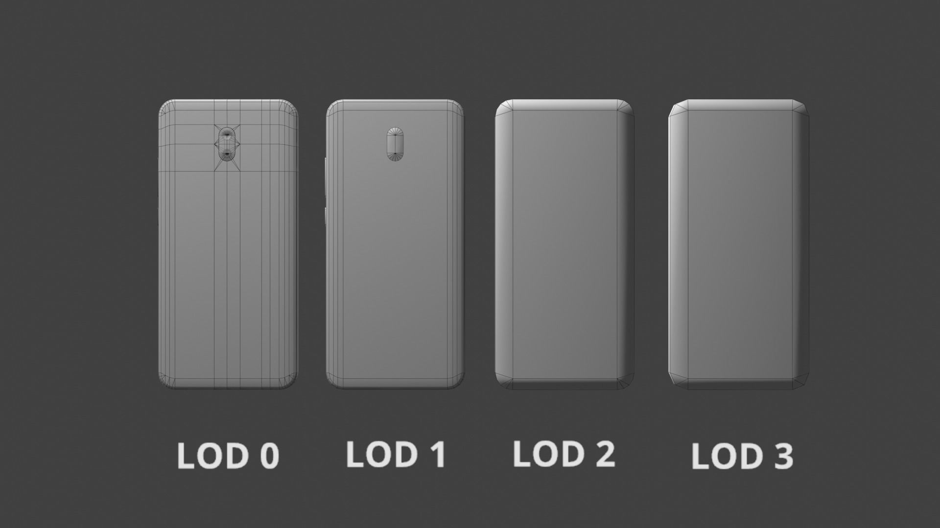 Smartphone 3D 4K PBR Game Asset with LODs Low-poly 3D model_3