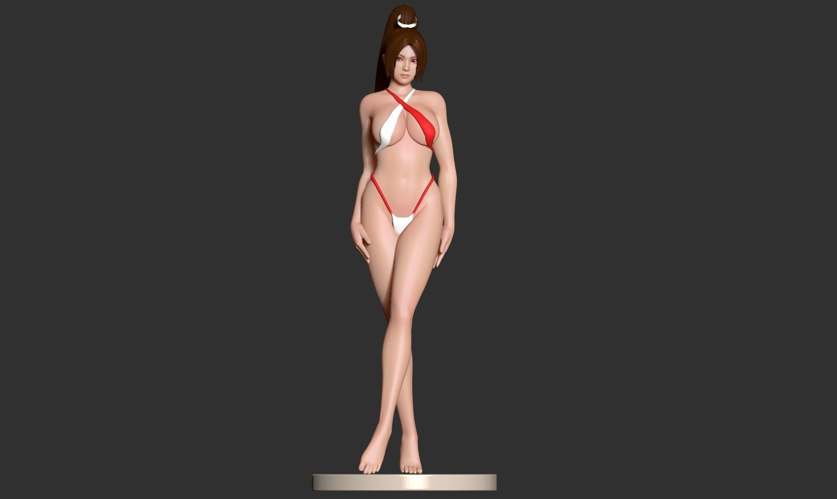 Mai in bikini 3D print model_10
