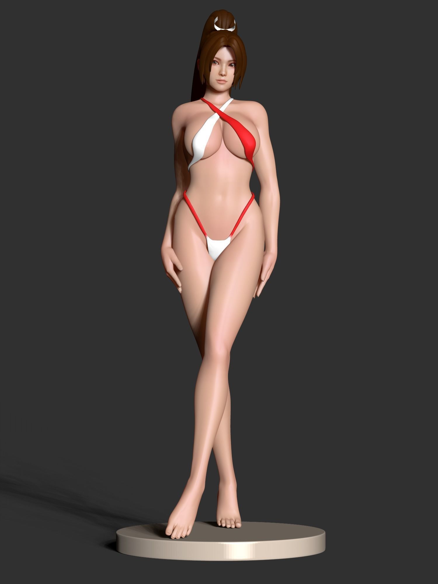 Mai in bikini 3D print model_4