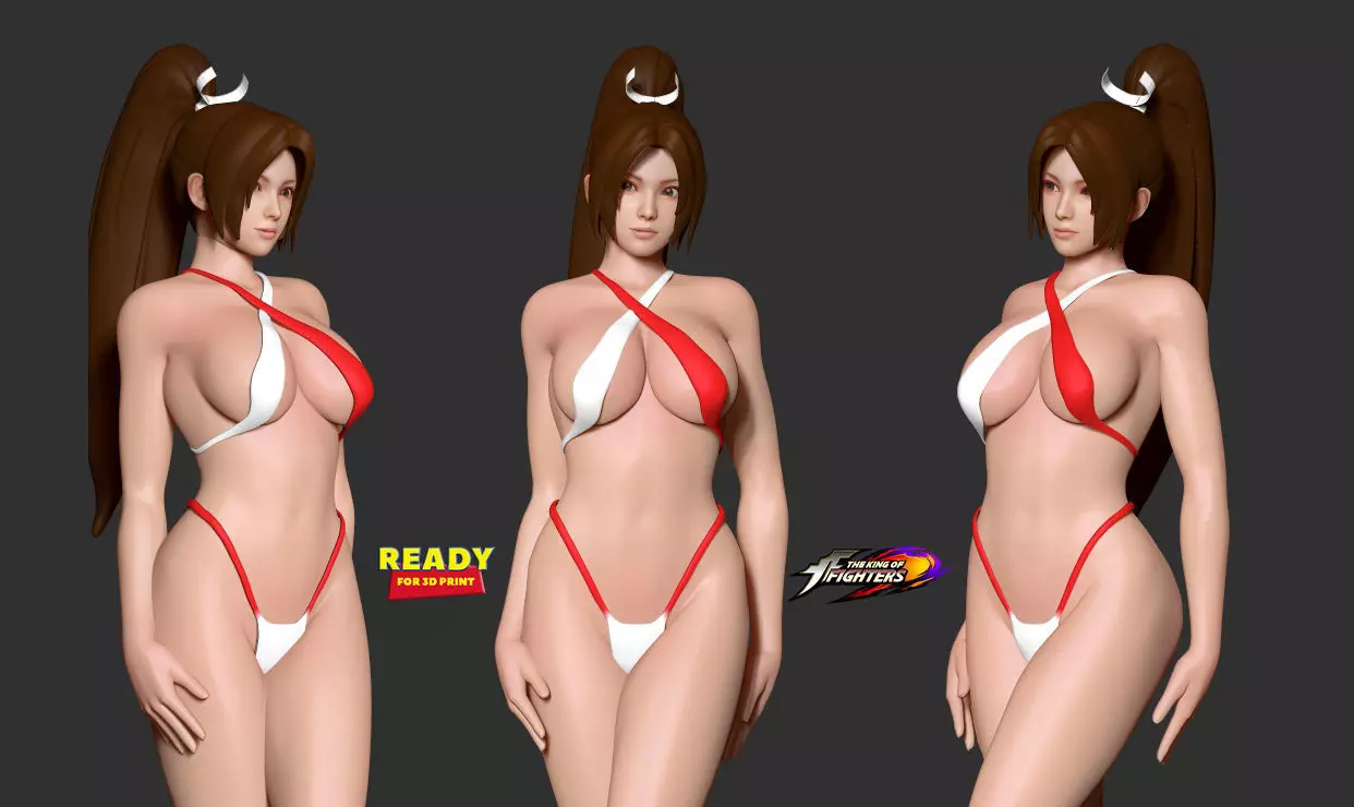 Mai in bikini 3D print model_0