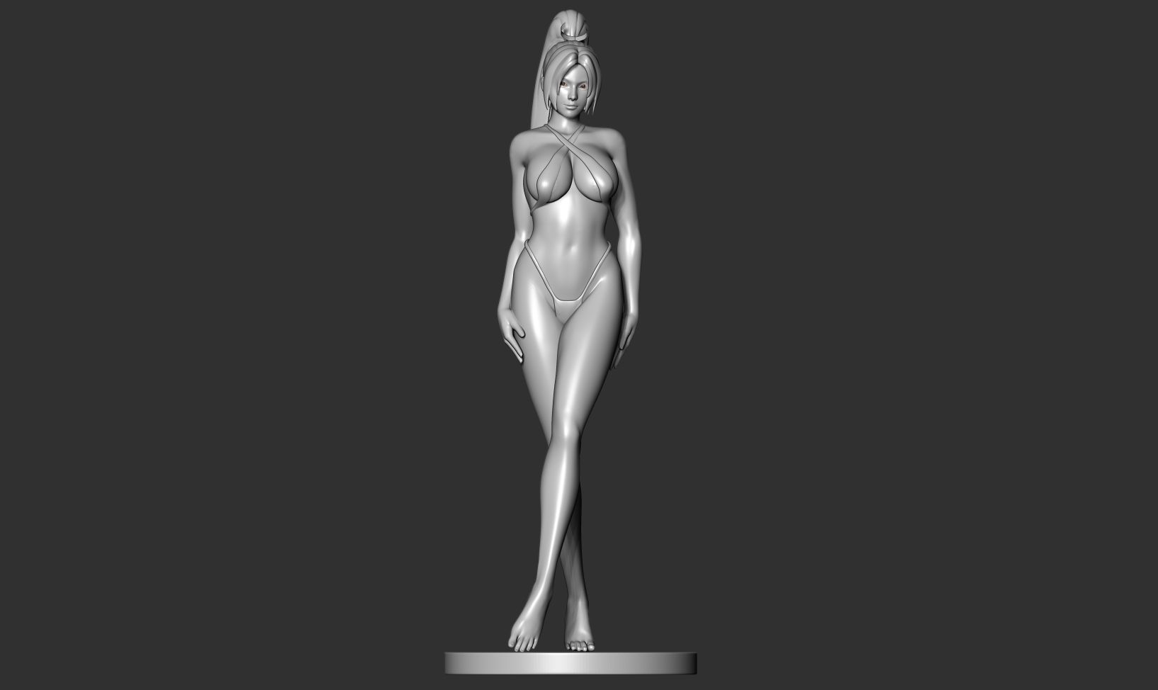 Mai in bikini 3D print model_11