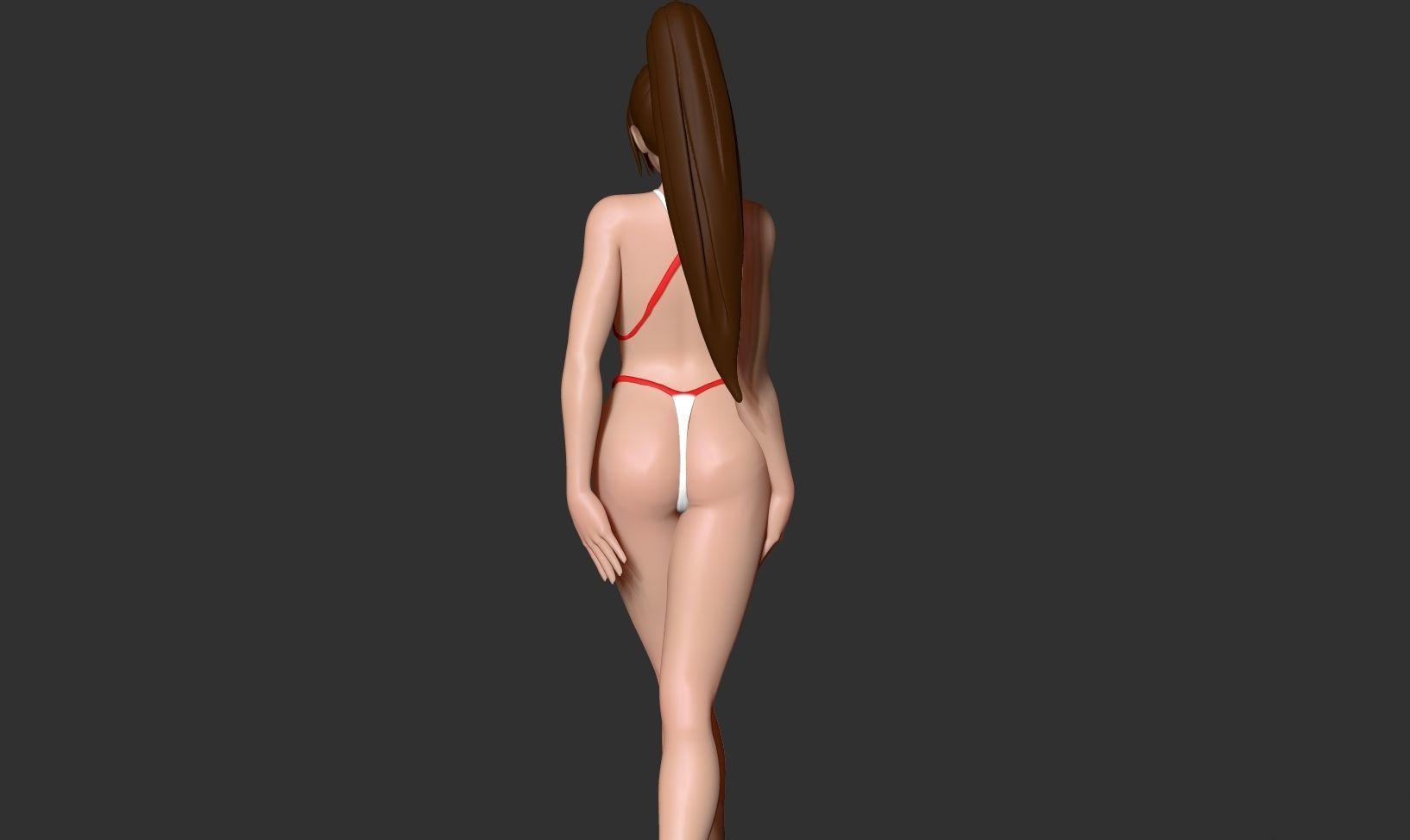 Mai in bikini 3D print model_7