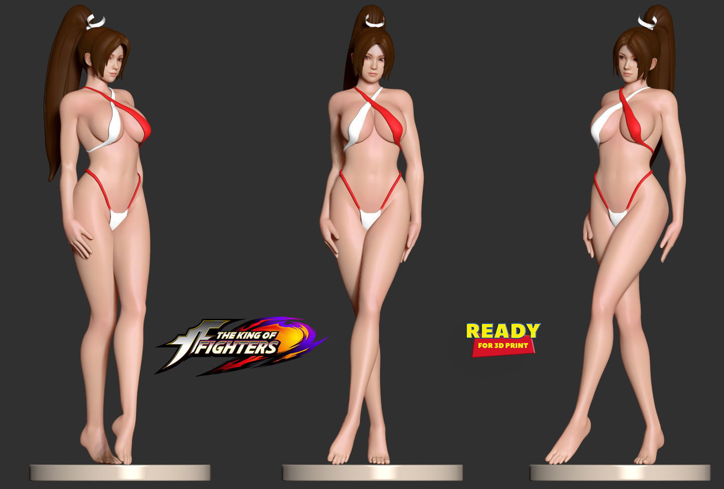 Mai in bikini 3D print model_1