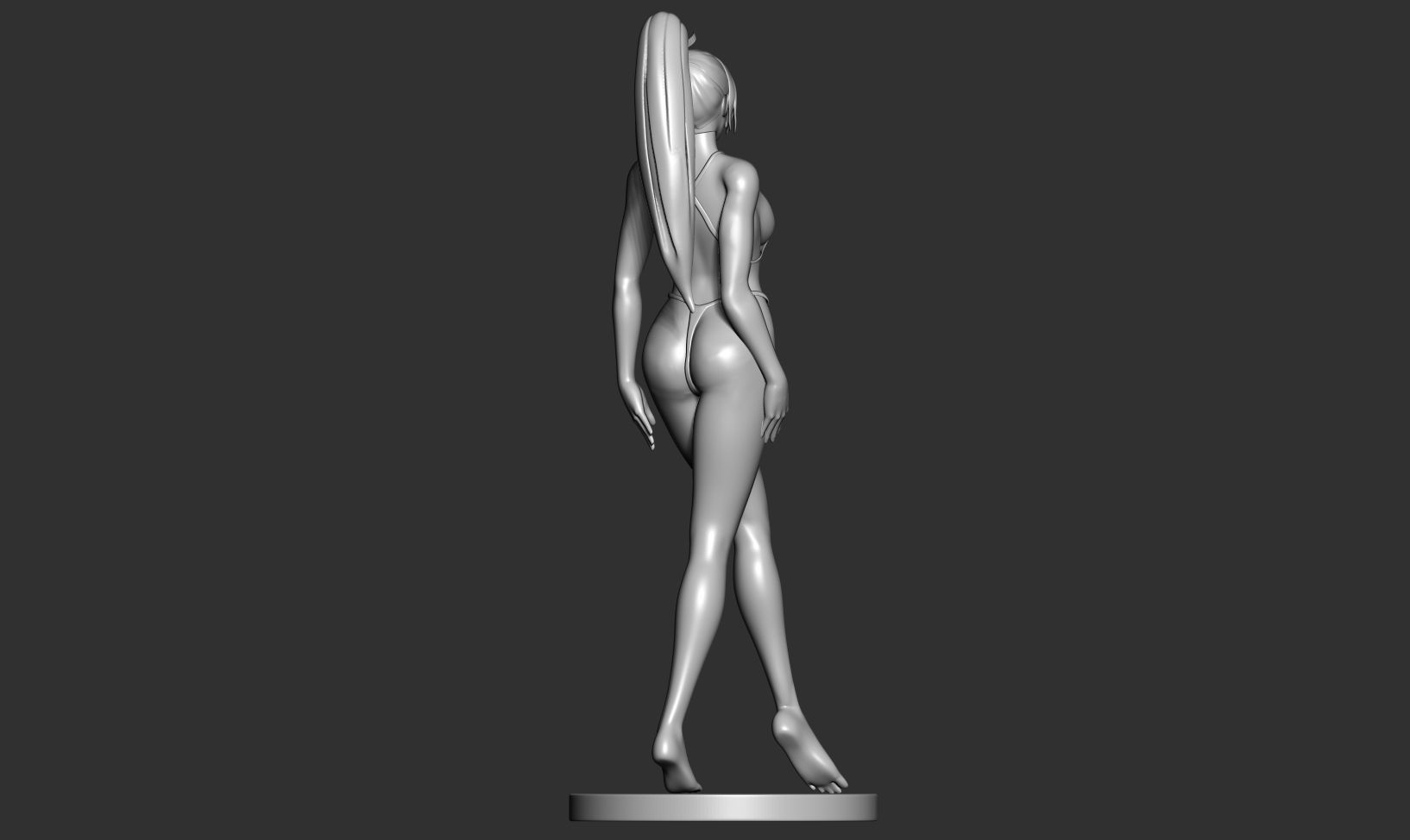 Mai in bikini 3D print model_8