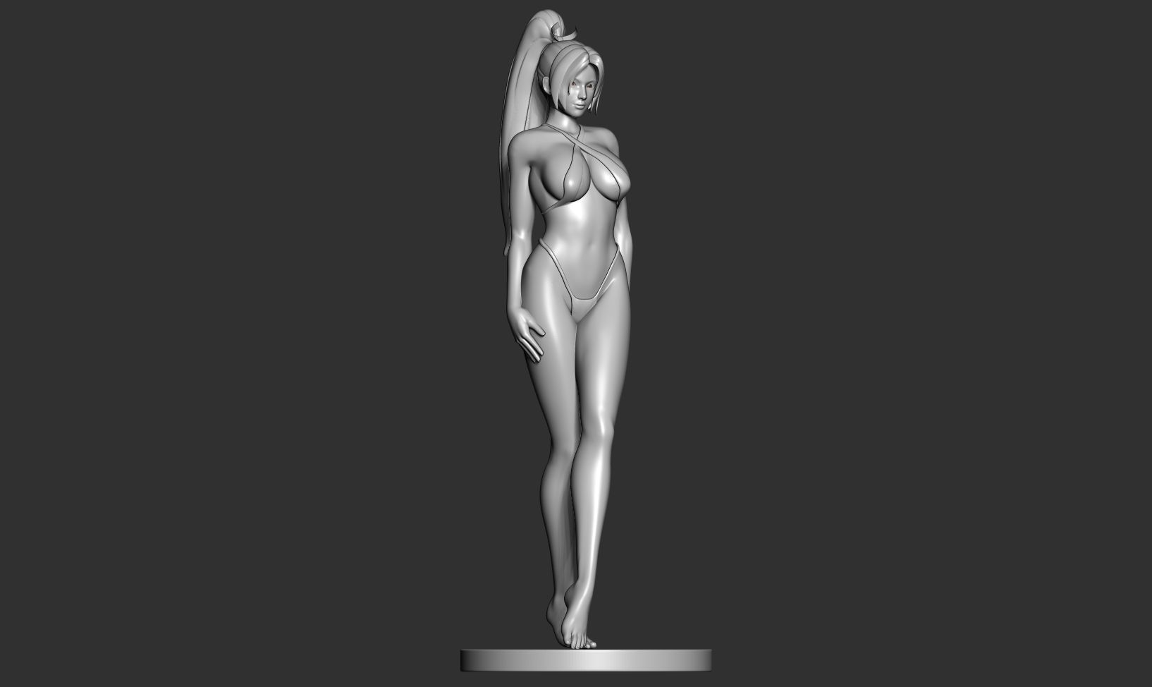 Mai in bikini 3D print model_17
