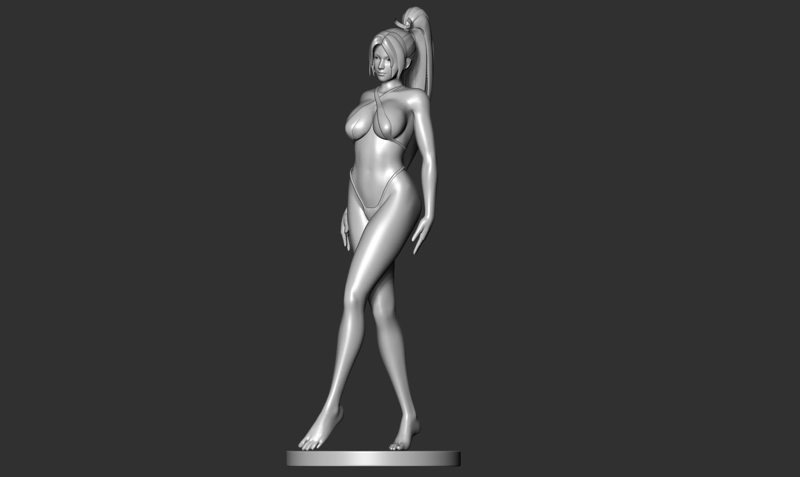 Mai in bikini 3D print model_14