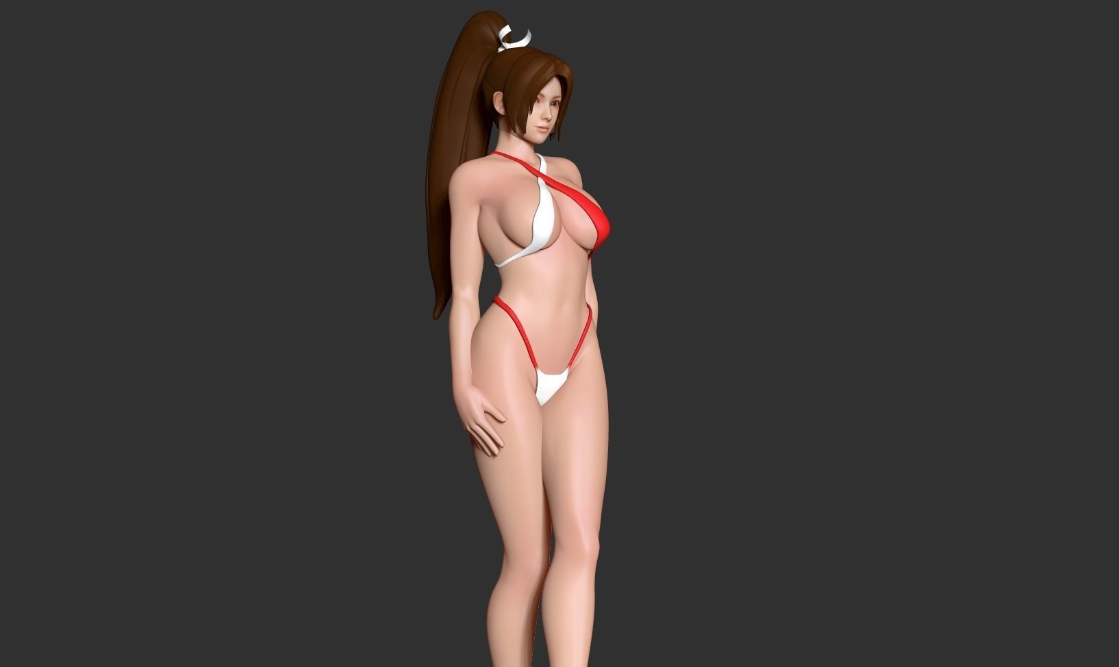 Mai in bikini 3D print model_12