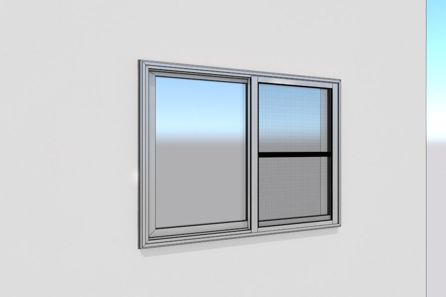 Japanese Window Draw 3D model_3