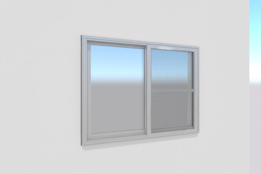Japanese Window Draw 3D model_2