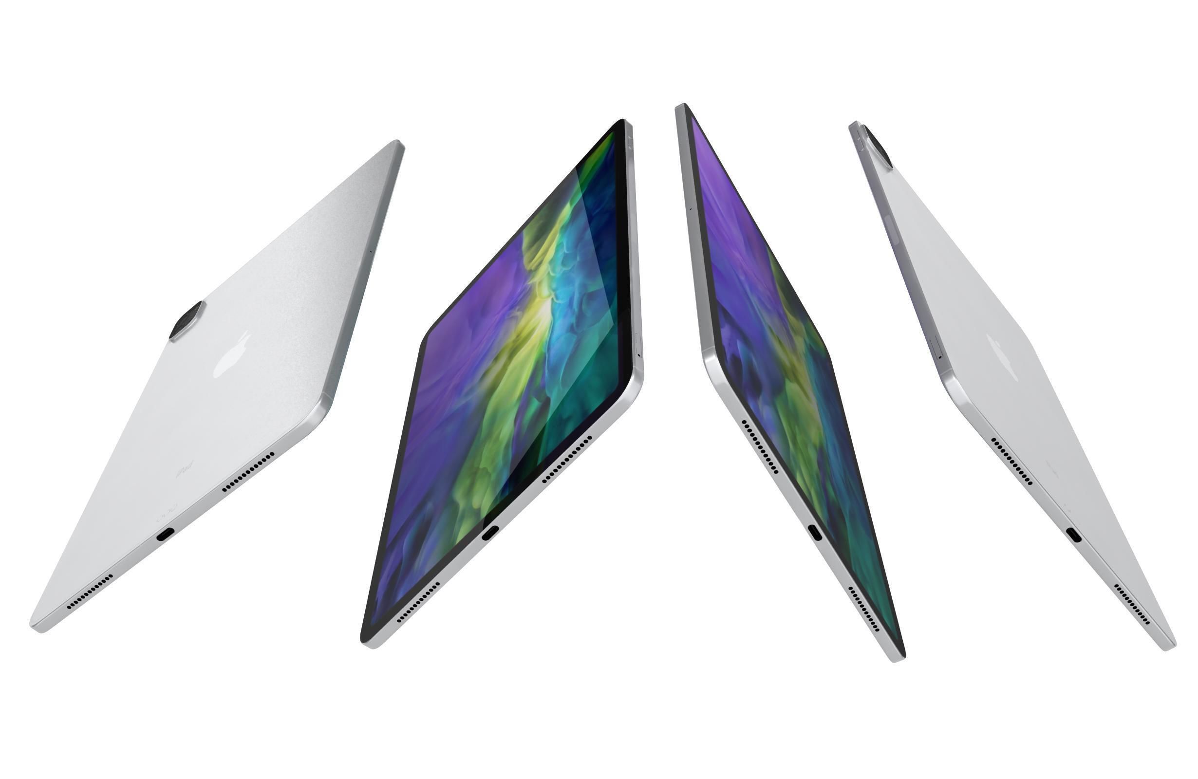 Apple iPad Pro 12 9 2020 WiFi Cellular All Colors 3D model_10